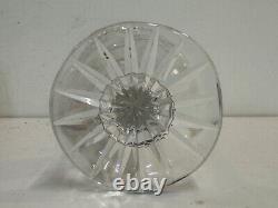 Antique American Brilliant Period Cut Glass Crystal Vase with Star Decoration