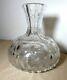 Antique American Brilliant Hand Cut Clear Crystal Ornate Bud Flower Vase Glass