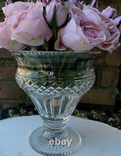 Antique Anglo Irish Georgian Cut Glass Crystal Vase Urn