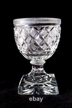 Antique Baccarat -Voneche cut crystal Empire drageoir 1810-1830