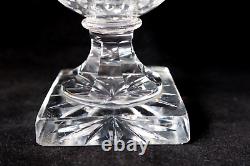 Antique Baccarat -Voneche cut crystal Empire drageoir 1810-1830