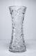 Antique Corset American Brilliant Abp Floral Design Deep Cut Crystal Glass Vase