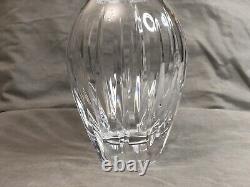 Antique Crystal Vase Lead 24 Cut Tall Clear Vintage Glass