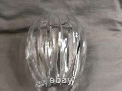 Antique Crystal Vase Lead 24 Cut Tall Clear Vintage Glass