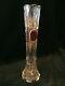 Antique Cut Crystal And Gold Gilt Moser / St Louis / Baccarat Style Vase C1900
