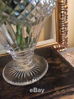 Antique Georgian Cut Glass Crystal Vase Urn
