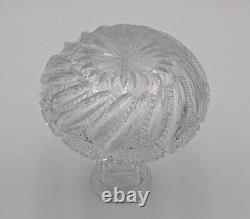 Antique HAWKES AMERICAN BRILLIANT CUT ABP CRYSTAL CARAFE VASE Signed