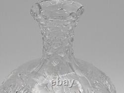 Antique HAWKES AMERICAN BRILLIANT CUT ABP CRYSTAL CARAFE VASE Signed