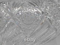 Antique HAWKES AMERICAN BRILLIANT CUT ABP CRYSTAL CARAFE VASE Signed