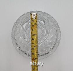 Antique HAWKES AMERICAN BRILLIANT CUT ABP CRYSTAL CARAFE VASE Signed