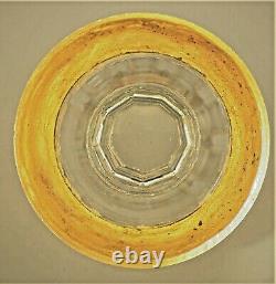 Antique Original Vintage Cut Crystal Glass Gilt Bronze Dore Jar Vase Urn Compote
