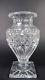 Antique Saint Louis French Crystal Medicis Vase Diamond Cut Footed Signed