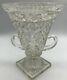Antique Victorian Cut Glass Crystal Urn Shaped Vase Must See