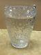 Antique Vintage 9 Tall Cut Lead Crystal Vase Beautiful Excellent Condition