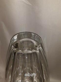 Asprey and Co. Vintage Sterling Silver Mounted Cut Crystal Art Glass Vase