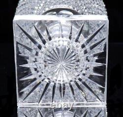 B273 Very Large Baccarat Medici Crystal Glass Vase Diamond cut