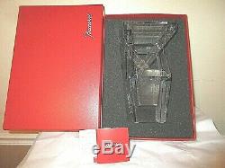 BACCARAT Architecture Heavy Crystal Cut Out Vase + Original Box & Booklets