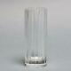Baccarat Crystal Harmonie Straight Vase Withvertical Cuts 8, Signed