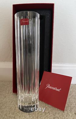 BACCARAT France HARMONIE 8 Cut Crystal French Art Deco Glass Flower Vase