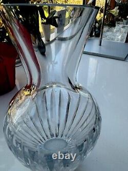 BACCARAT Vase MASSENA 8 in tall Stunning Sparkling- Heavy