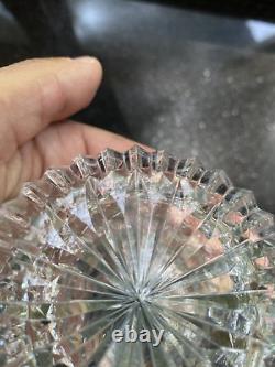 BEAUTIFUL VTG Waterford Crystal Giftware 10 Flower Vase CrissCross Vertical Cut