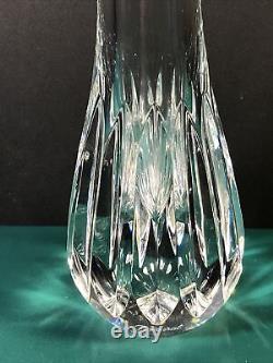 Baccarat 7 Tall Crystal Annick Bud Flower Vase WithBox Vertical Cuts France
