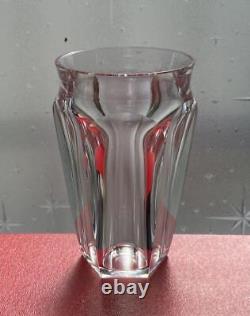 Baccarat Alcourt Nelly Flower Vase Crystal Glass Flat Cut French Figurine 0103AK