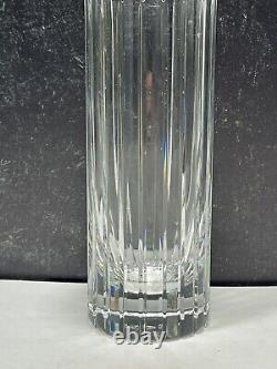 Baccarat Crystal HARMONIE Vertical Cuts Cylinder Flower Vase 7 7/8