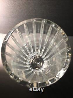 Baccarat Crystal Harmonie Straight Cut Glass Vase 8 Mint