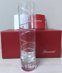 Baccarat Crystal Spiral Cut Orgue Bud Vase in Box