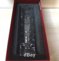 Baccarat Crystal Spiral Cut Orgue Bud Vase in Box