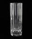 Baccarat Harmonie Crystal Art Glass Vase 8, Collumnar With Vertical Cuts