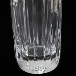 Baccarat Harmonie Crystal Art Glass Vase 8, Collumnar with vertical cuts