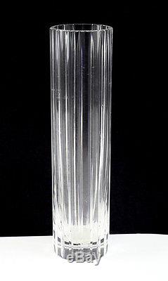 Baccarat Harmonie Hand Cut Crystal Vase. Makers Mark on Reverse