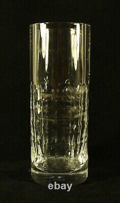 Baccarat Vintage Heavy Cut Cylindrical Crystal Vase France