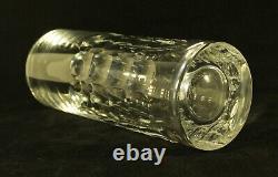 Baccarat Vintage Heavy Cut Cylindrical Crystal Vase France