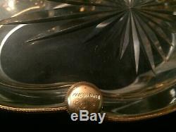Baccarat cut crystal and gilt bronze centerpiece / vase