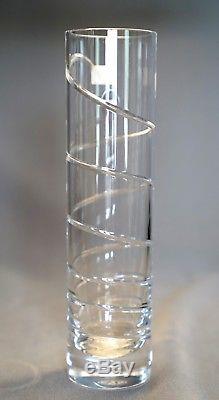 Beautiful Baccarat Vase Bud Vase Swirl Cut Crystal With Original Label Artglass