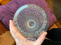 Beautiful Large Unique Cut Glass Crystal Vase With Free Shipping