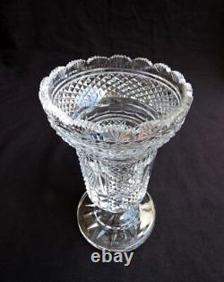 Beautiful Quality Waterford Master Cutter Heavy Cut Crystal Vase