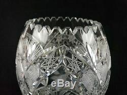 Beautiful Tall 10 1/4 Czech Bohemian Crystal Cut Vase