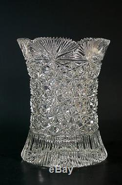 Beautiful Vintage Cut Crystal Small Glass Vase