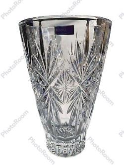 Beautiful WATERFORD Lead Crystal RAYMOND Vase 10 Made in Slovenia, Pristine