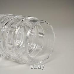 Bengt Edenfalk Favao 3 Crystal Art Glass Geometric Cut Vase For Skruf, 7.25