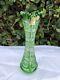 Bohemia Caesar Green Queen Lace Hand Cut 24% Lead Crystal Vase 8 Nib