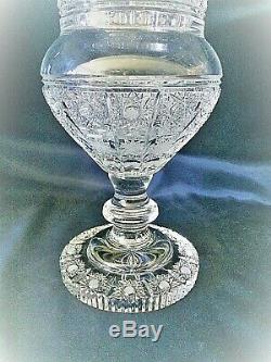Bohemia Crystal Hand Cut 14'' Tall Vase II