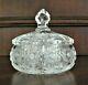 Bohemia Czech Vintage Crystal Box, 5 Wide, Hand Cut, Queen Lace