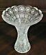 Bohemia Czech Vintage Crystal Vase, 10 Tall, Hand Cut, Queen Lace