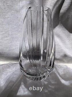 Bohemia Czech hand cut crystal vase