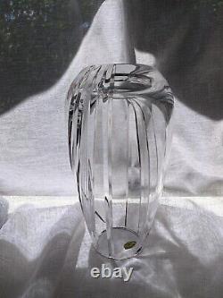 Bohemia Czech hand cut crystal vase